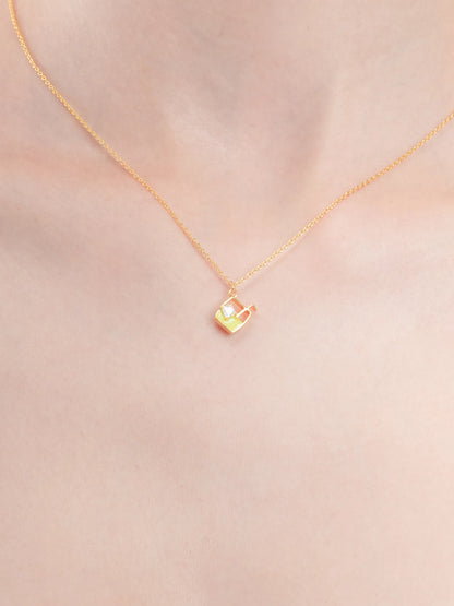 Matcha Latte Necklace - Reversible