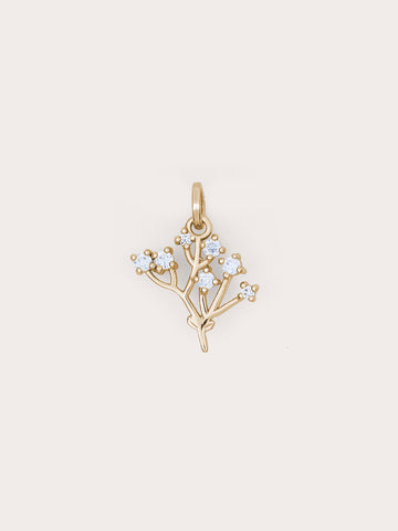 Moissanite Baby Breath Charm1 – Mondays Made Flower & Birthstone Jewelry Singapore