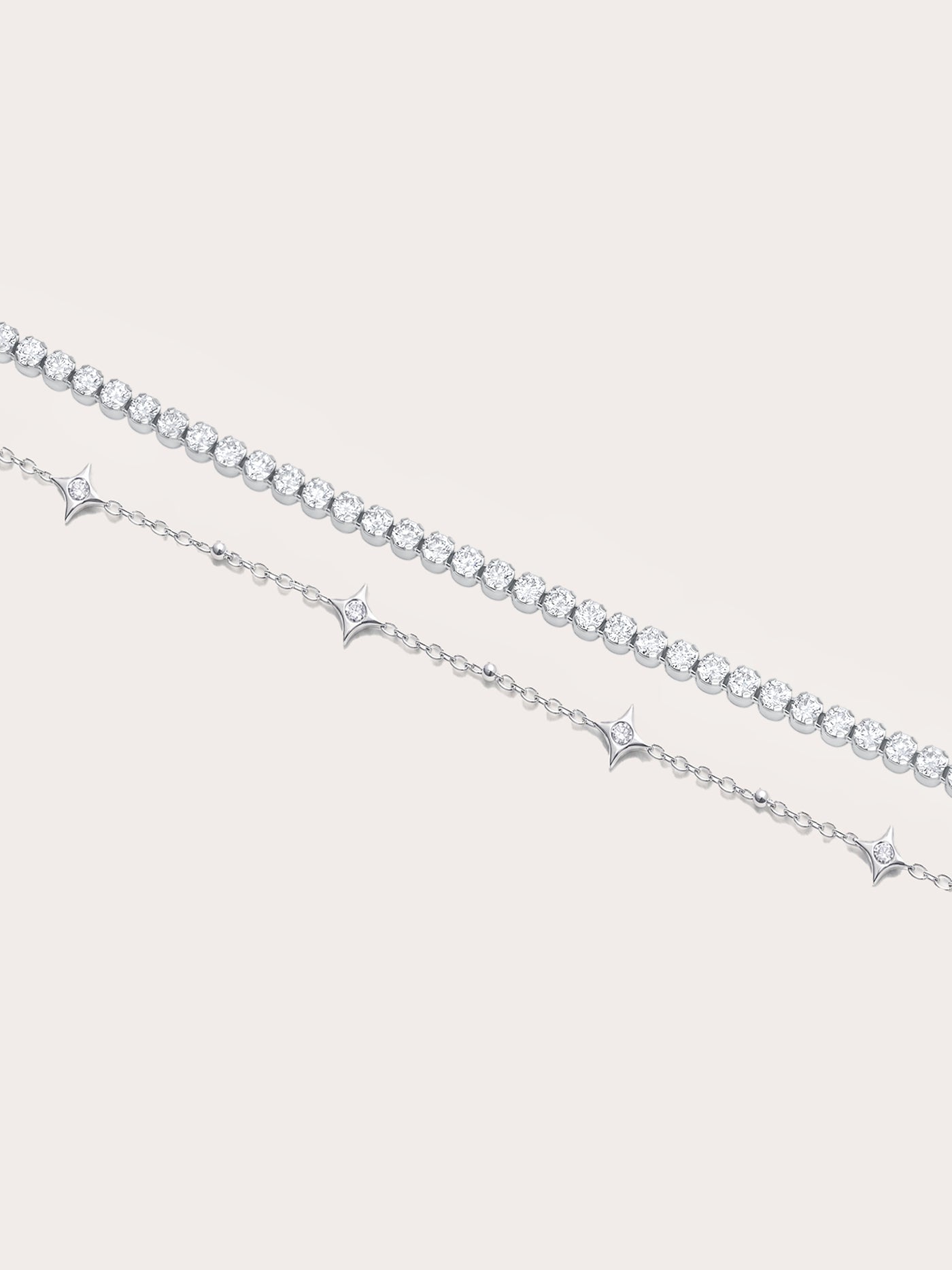 <p>Moissanite Bracelet Set</p>