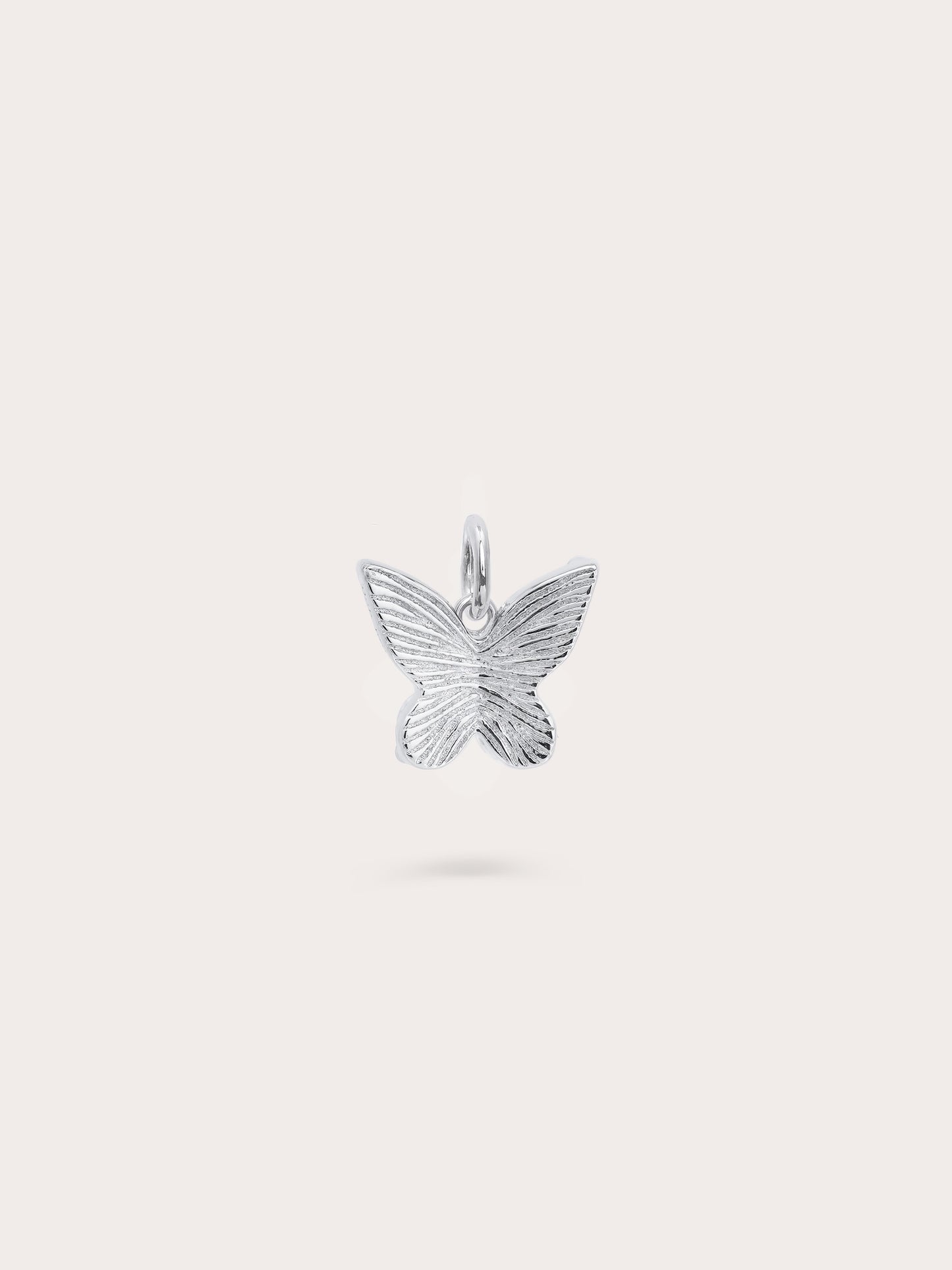 Moissanite Butterfly Charm - Reversible