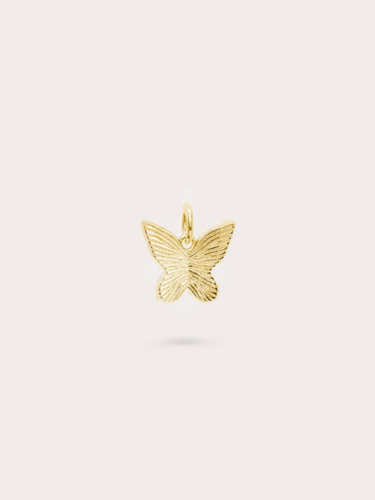 Moissanite Butterfly Charm Reversible 18K Gold (3) – Mondays Made Flower & Birthstone Jewelry Singapore