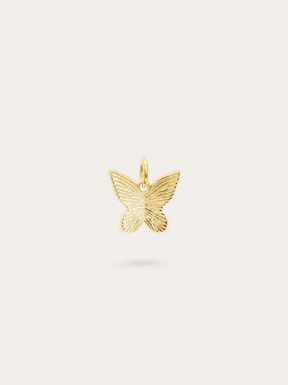 Moissanite Butterfly Charm - Reversible
