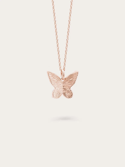 Moissanite Butterfly Necklace - Reversible