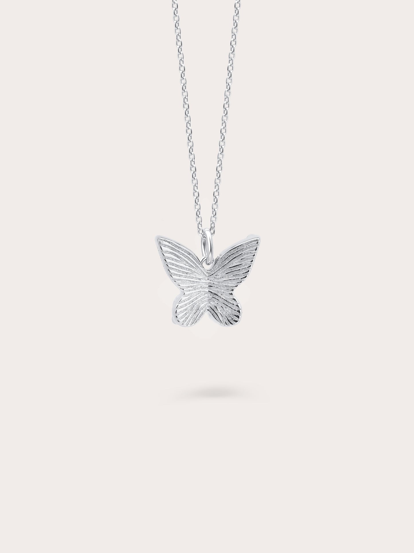 Moissanite Butterfly Necklace - Reversible