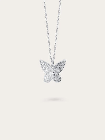 Moissanite Butterfly Necklace - Reversible