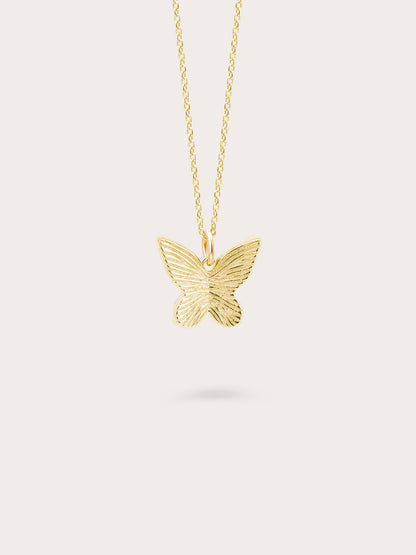 Moissanite Butterfly Necklace Reversible 18K Gold (6) – Mondays Made Flower & Birthstone Jewelry Singapore