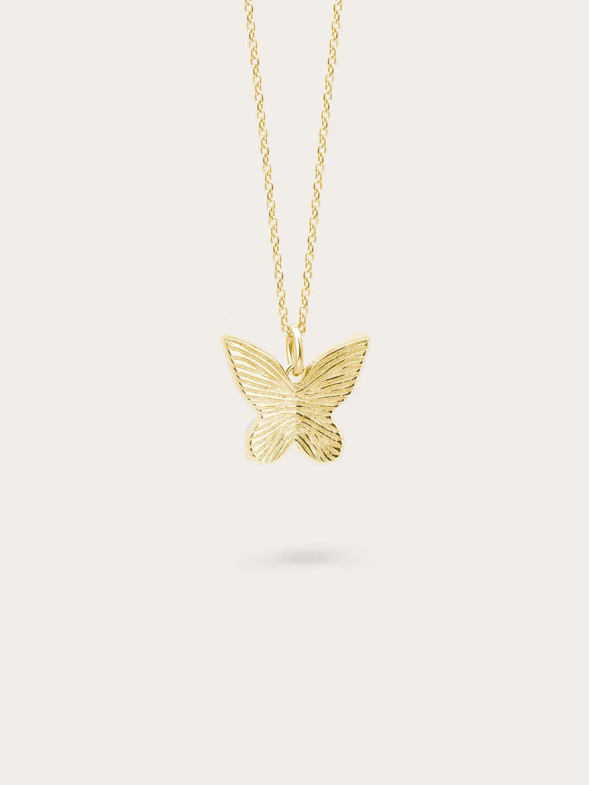 Moissanite Butterfly Necklace - Reversible