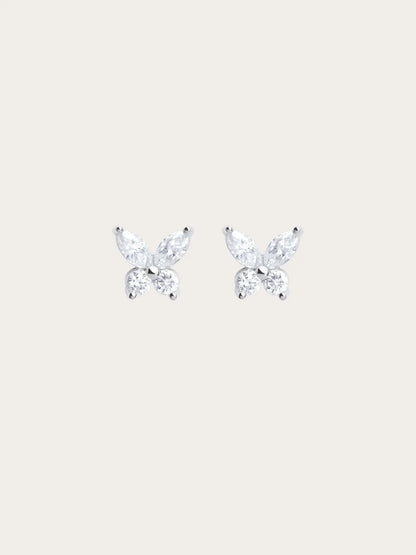 Moissanite Butterfly Stud Earrings