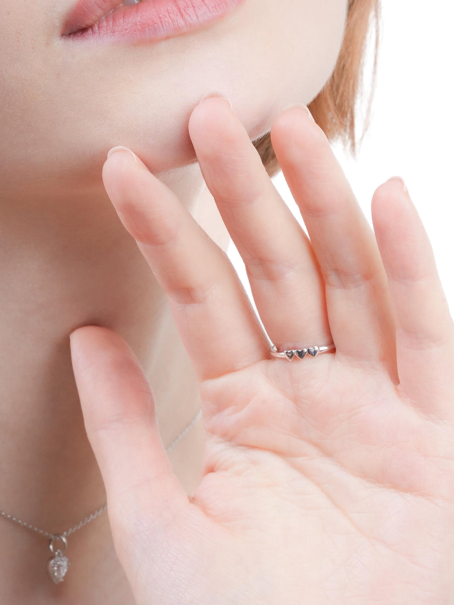 Moissanite Solitaire Heart Ring