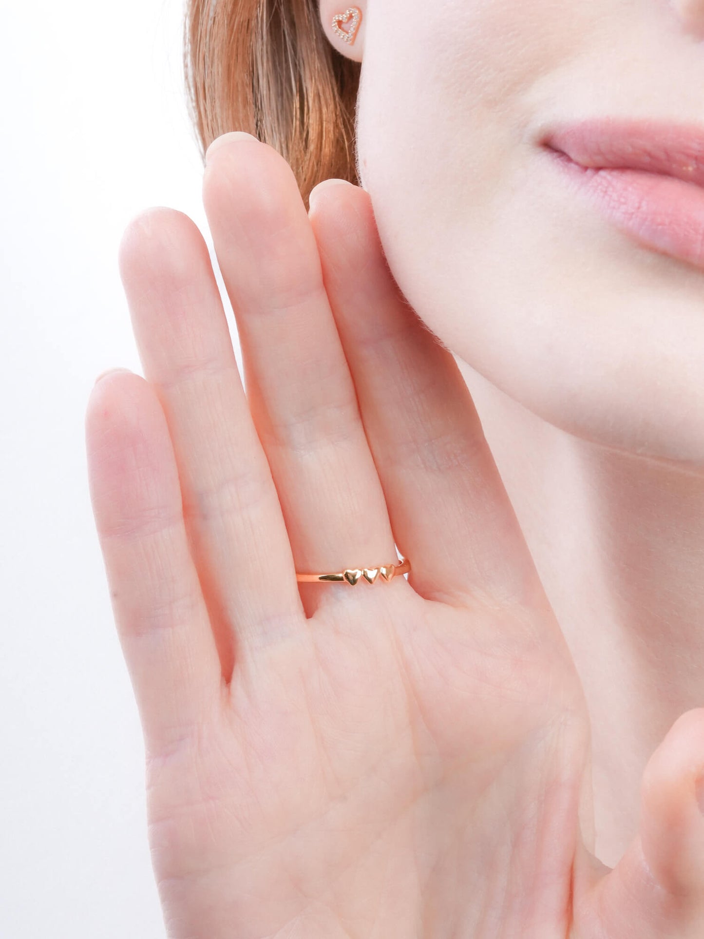 Moissanite Solitaire Heart Ring