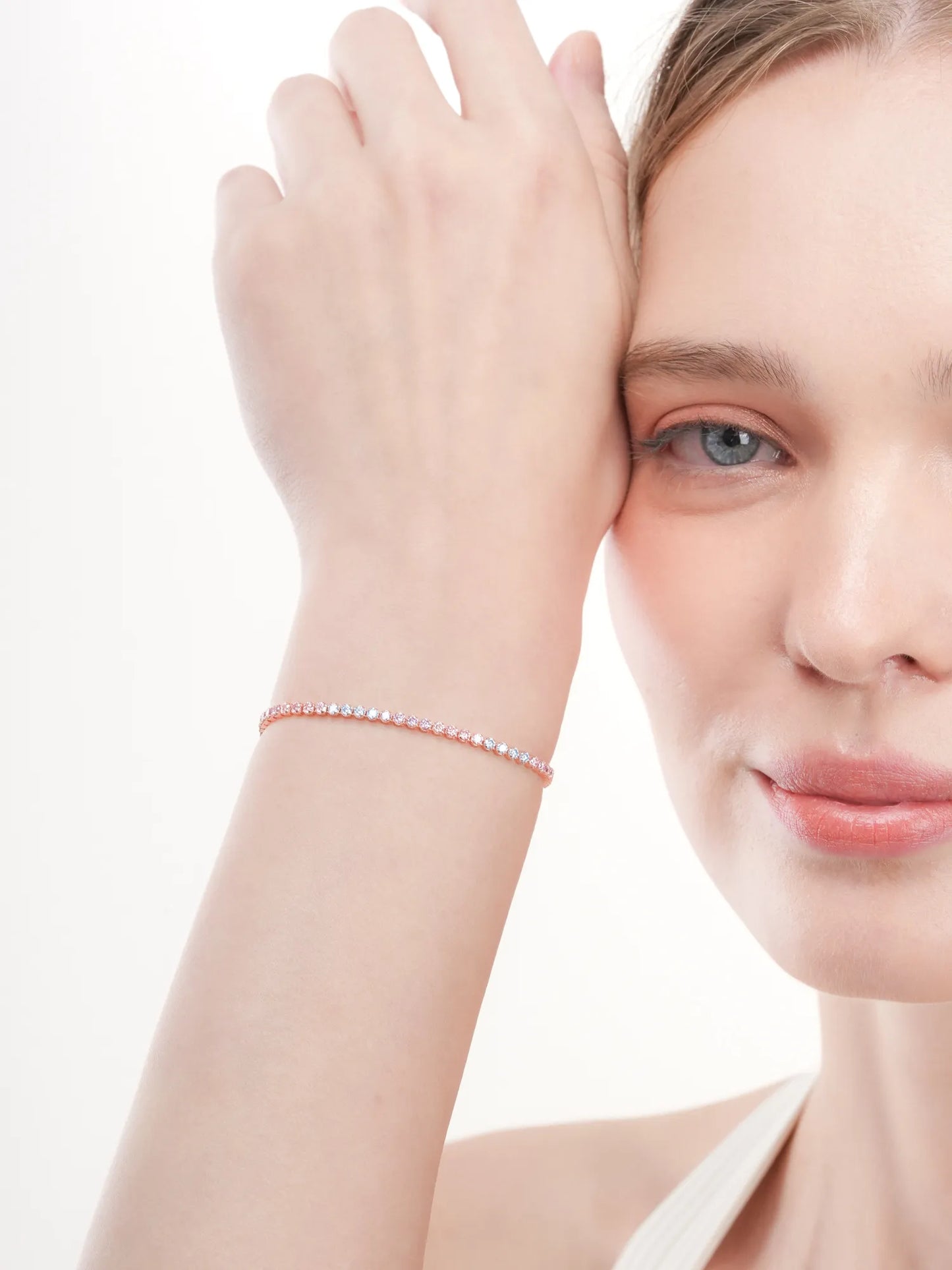 Moissanite Tennis Bracelet - Lilac Sunset