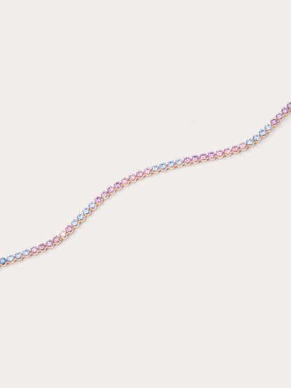 Moissanite Tennis Bracelet - Lilac Sunset