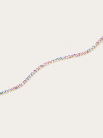 Moissanite Tennis Bracelet - Lilac Sunset