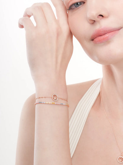 Moissanite Tennis Bracelet - Rainbow