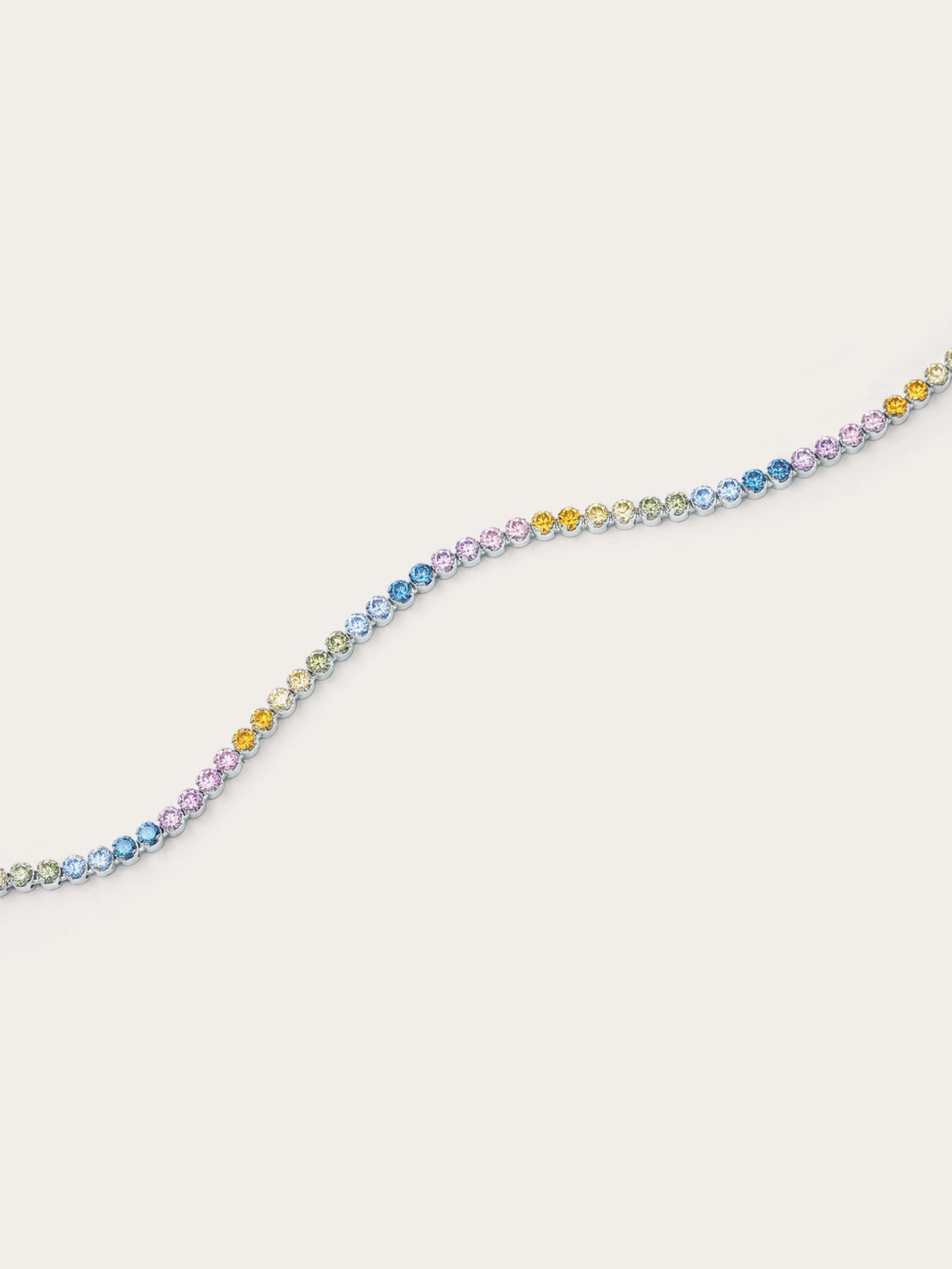 Moissanite Tennis Bracelet - Rainbow