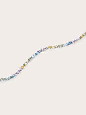 Moissanite Tennis Bracelet - Rainbow
