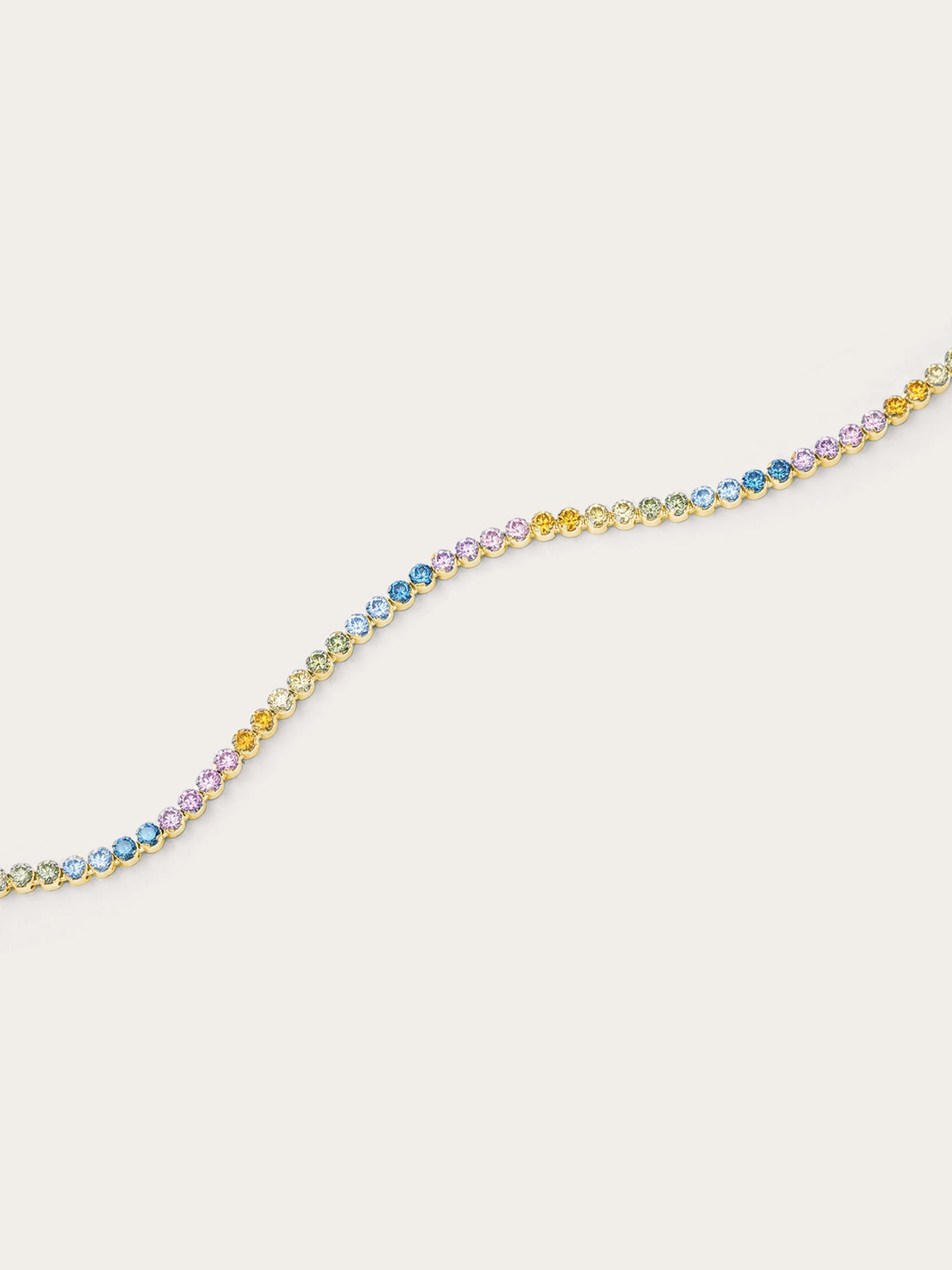 Moissanite Tennis Bracelet - Rainbow