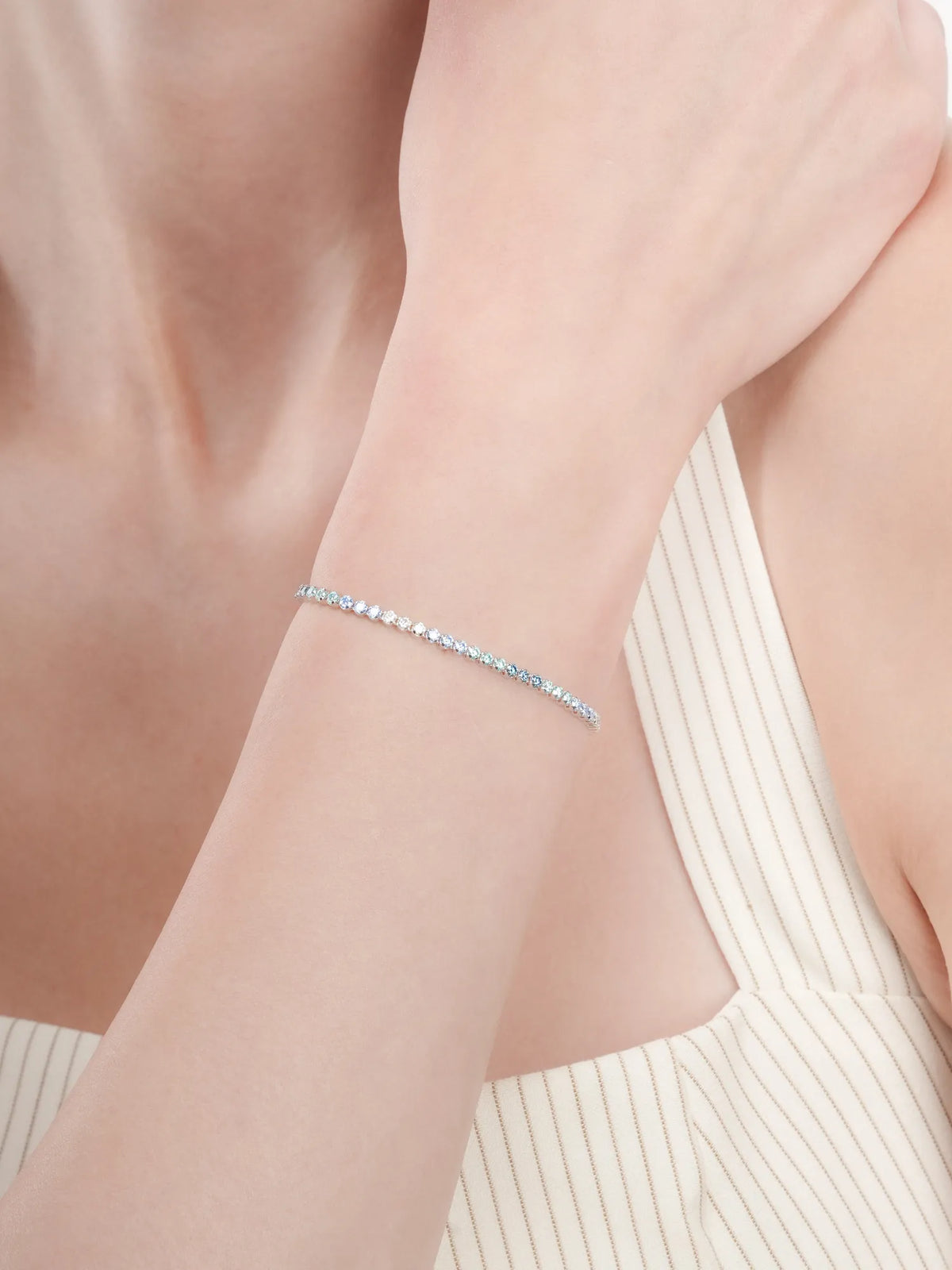 Moissanite Tennis Bracelet - Winter Frost