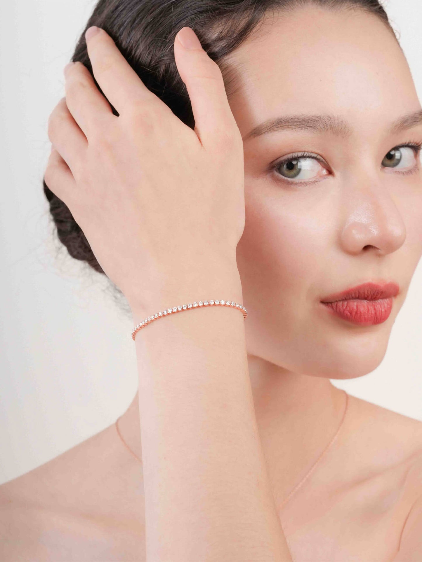 Moissanite Tennis Bracelet - White