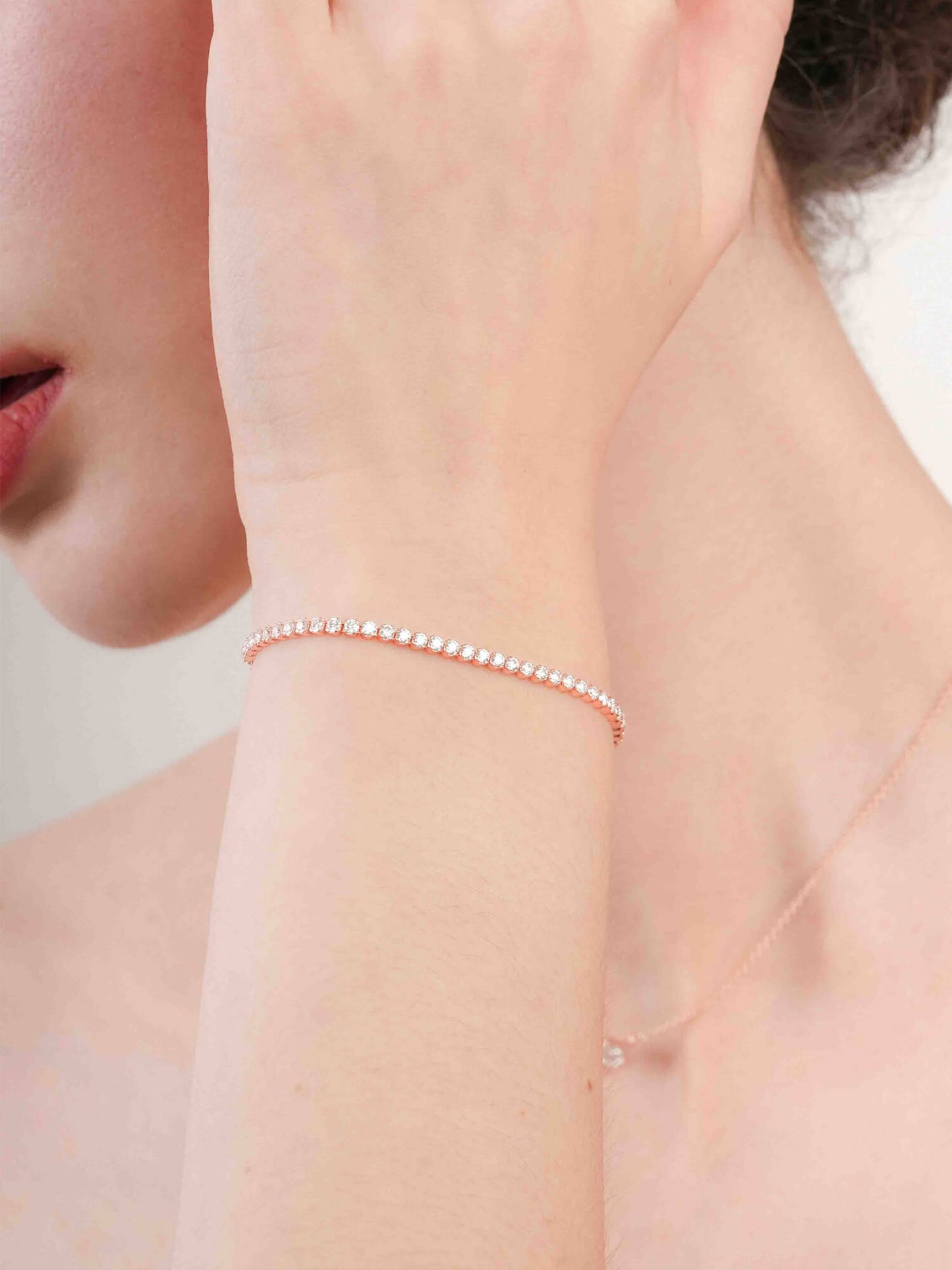 Moissanite Tennis Bracelet - White