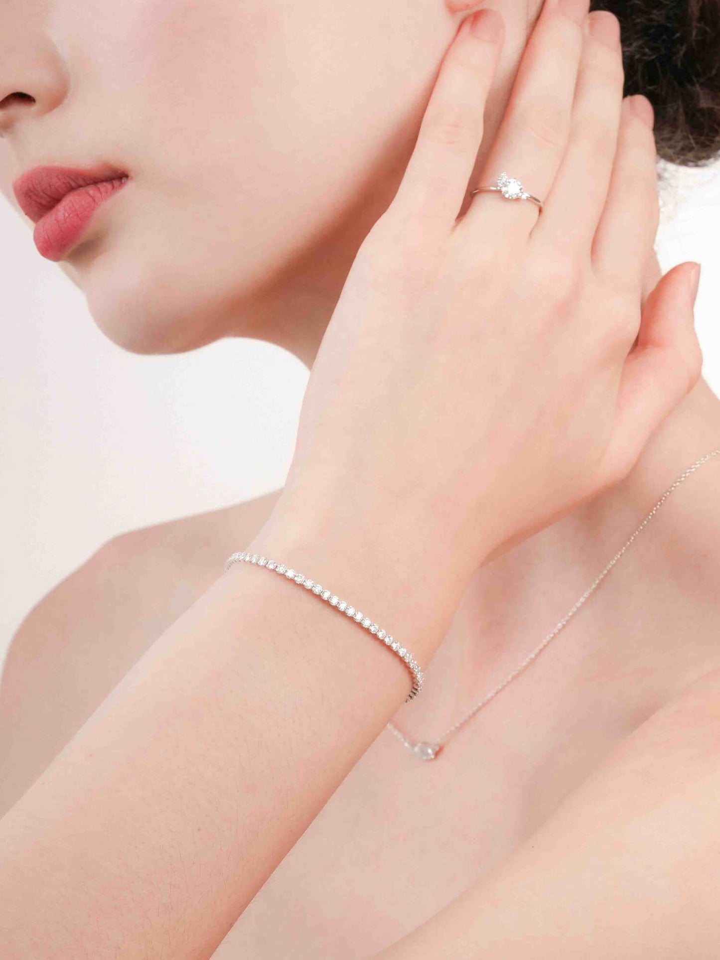 Moissanite Tennis Bracelet - White