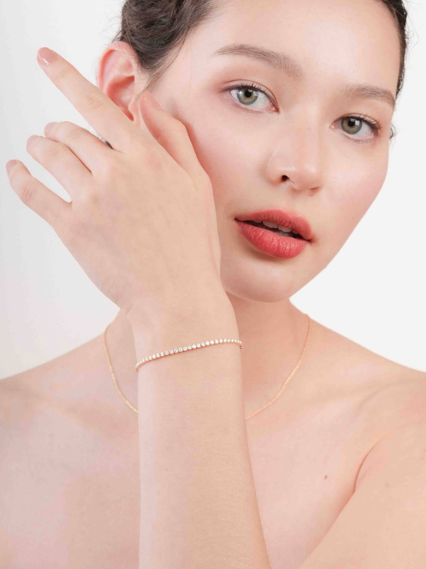 Moissanite Tennis Bracelet - White