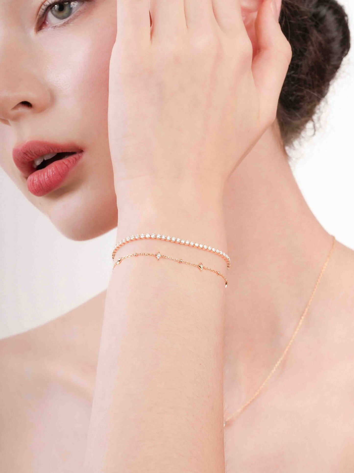 Moissanite Tennis Bracelet - White