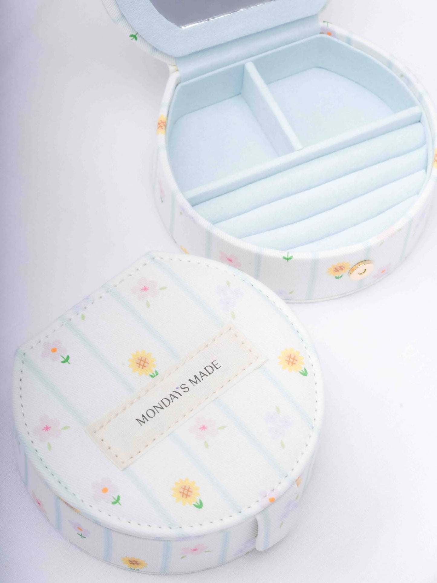 Monday Made Flower Travel Jewelry Case