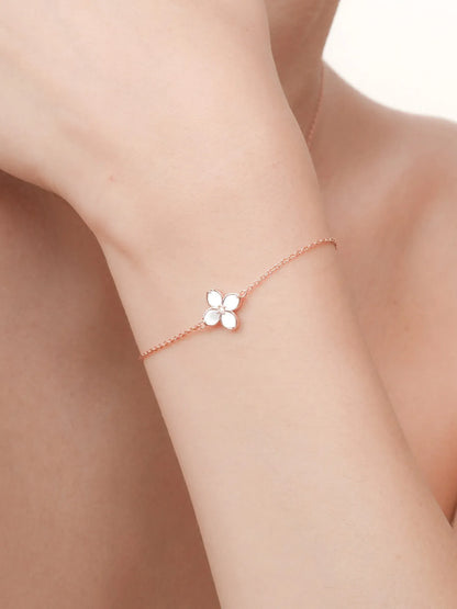 Mother of Pearl Clover Bracelet – Reversible