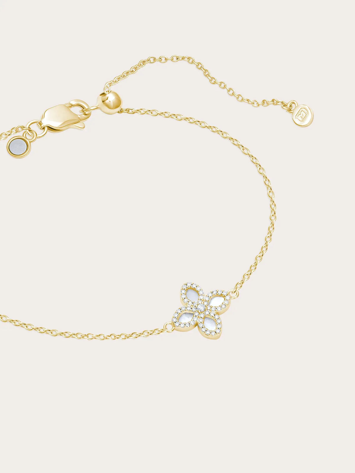 Mother of Pearl Clover Bracelet – Reversible