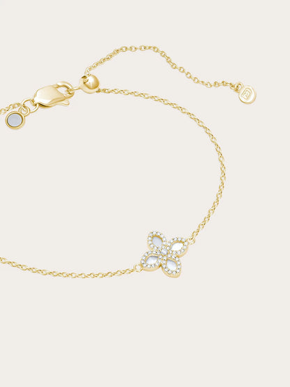 Mother of Pearl Clover Bracelet – Reversible
