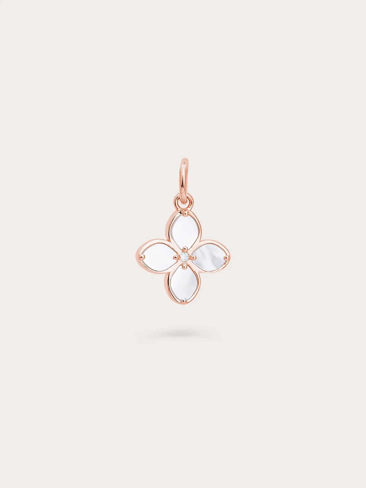Mother of Pearl Clover Charm – Reversible