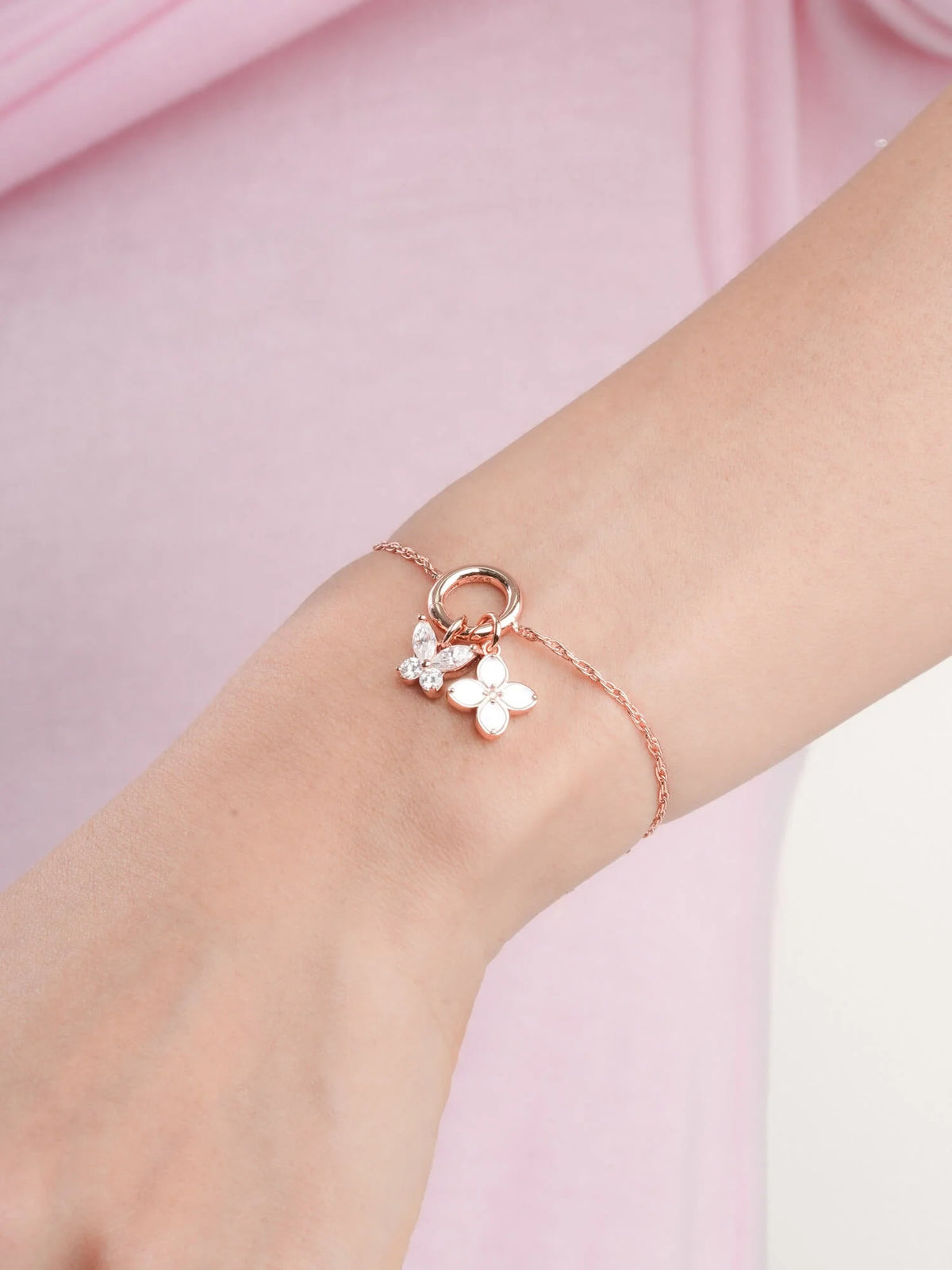 Mother of Pearl Clover Charm – Reversible