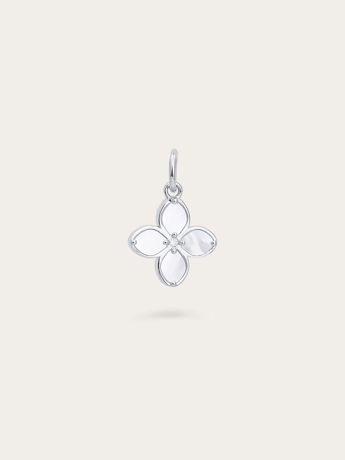 Mother of Pearl Clover Charm – Reversible
