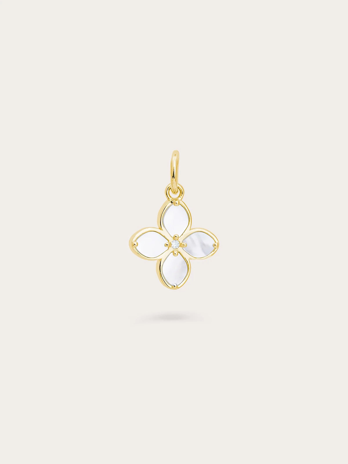Mother of Pearl Clover Charm – Reversible