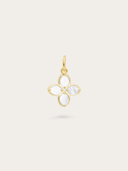Mother of Pearl Clover Charm – Reversible