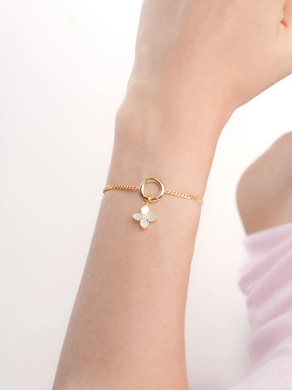 Mother of Pearl Clover Charm – Reversible