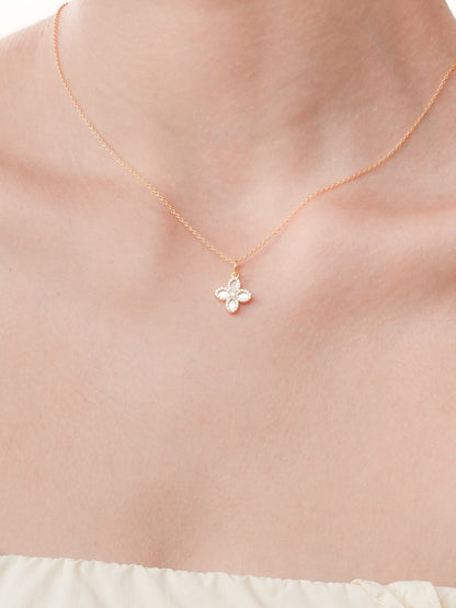 Motherof Pearl Clover Necklace Reversible 18K Gold (13) – Mondays Made Flower & Birthstone Jewelry Singapore