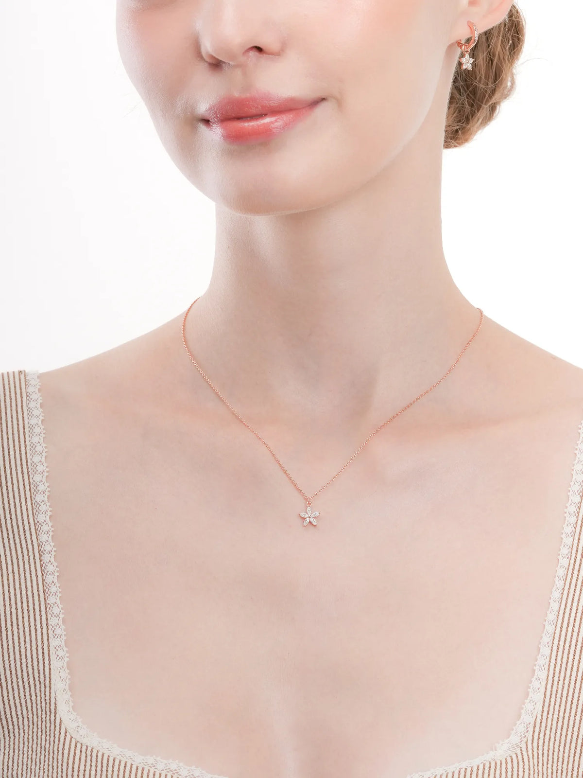Peach Blossom Necklace - Reversible