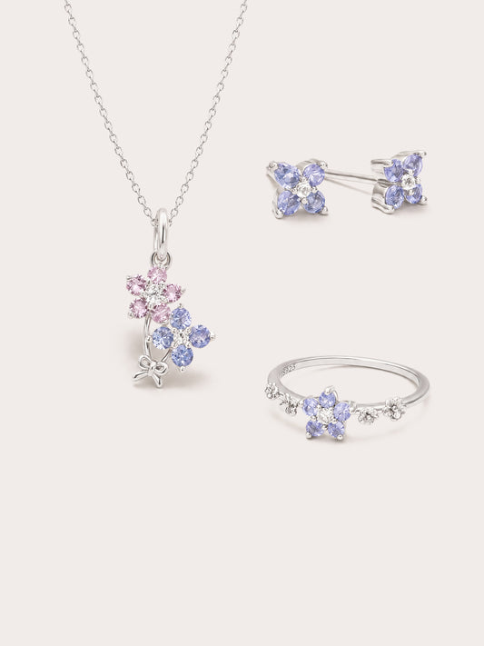 Periwinkle Blossom Jewelry Set