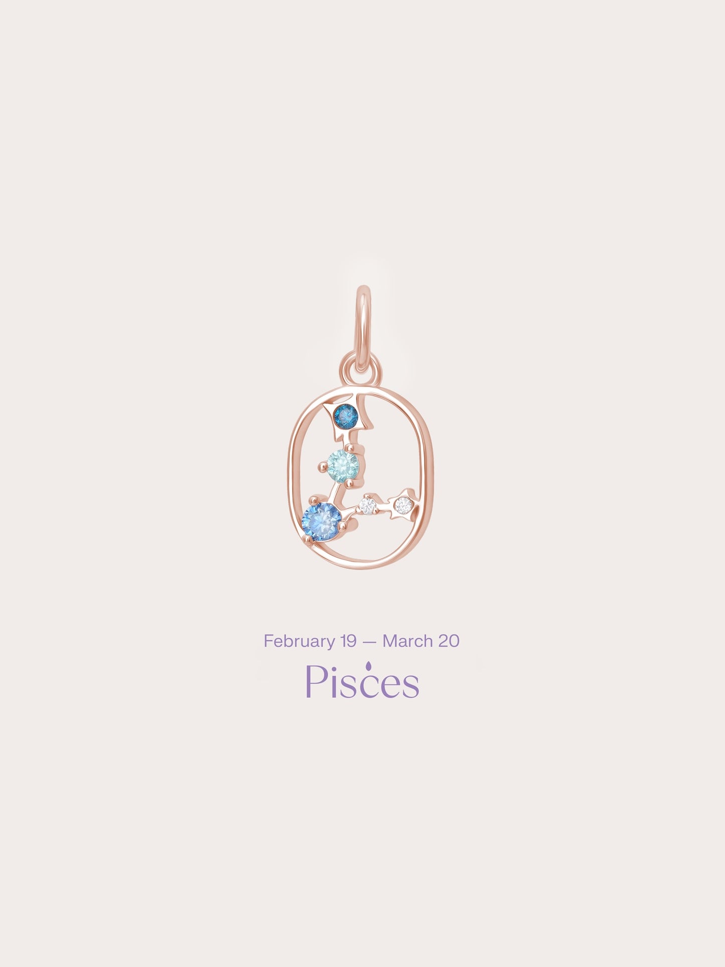 Pisces Charm - Zodiac Sign Jewelry