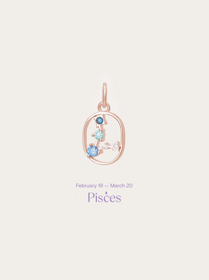Pisces Charm - Zodiac Sign Jewelry