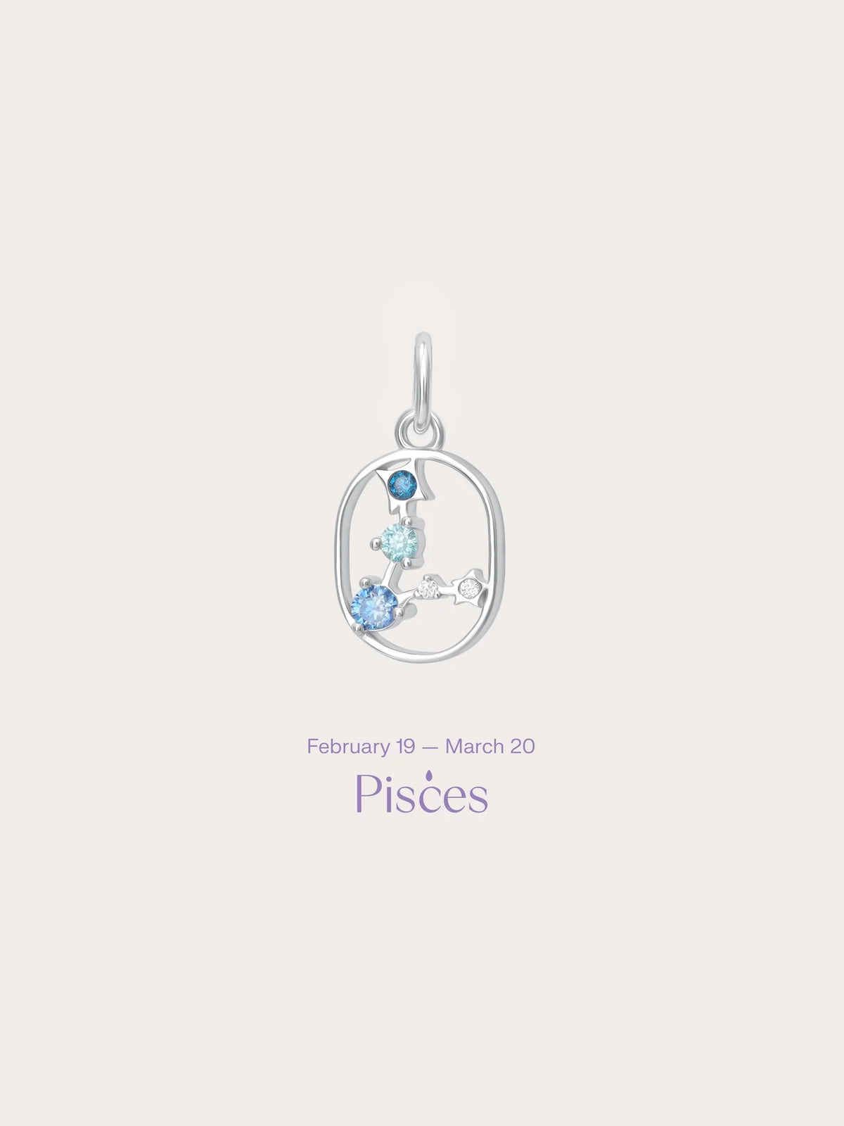 Pisces Charm - Zodiac Sign Jewelry