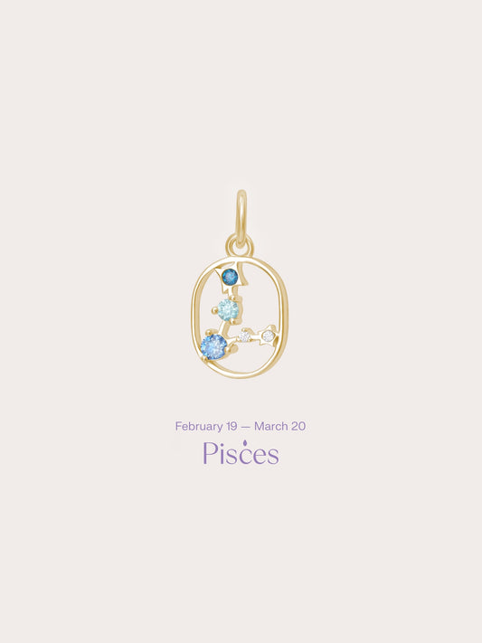 Pisces Charm - Zodiac Sign Jewelry