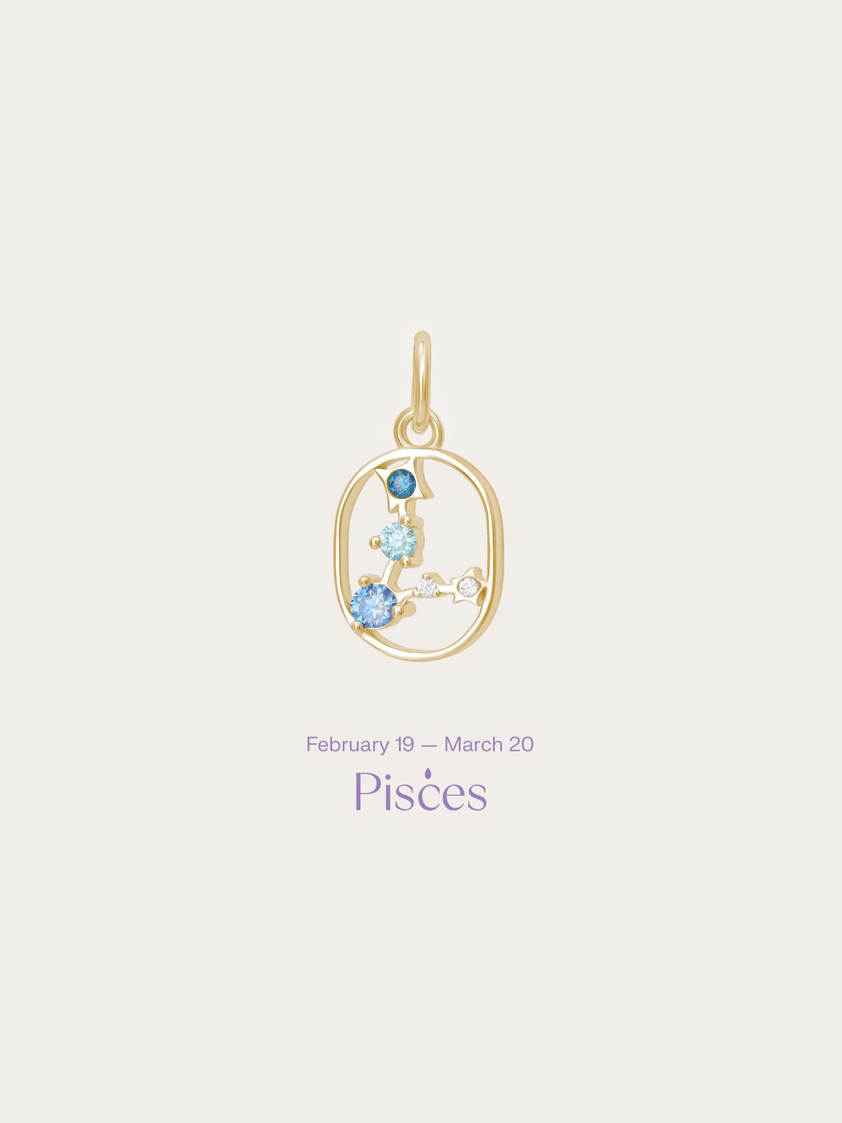 Pisces Charm - Zodiac Sign Jewelry