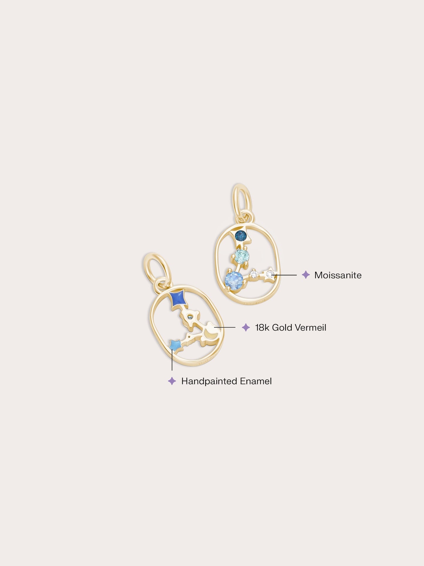 Pisces Charm - Zodiac Sign Jewelry