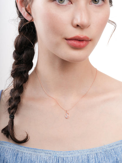 Pisces Necklace Zodiac Jewelry 18K Rose Gold (2) – Mondays Made Flower & Birthstone Jewelry Singapore
