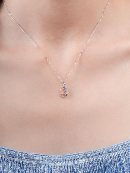 Pisces Necklace Zodiac Jewelry S925 Silver Rhodium (3) – Mondays Made Flower & Birthstone Jewelry Singapore