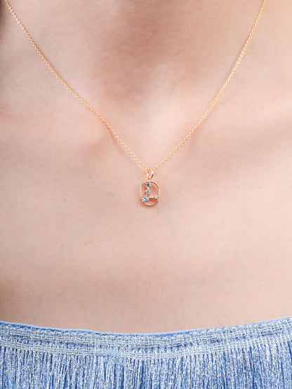 Pisces Necklace Zodiac Jewelry 18K Gold (1) – Mondays Made Flower & Birthstone Jewelry Singapore