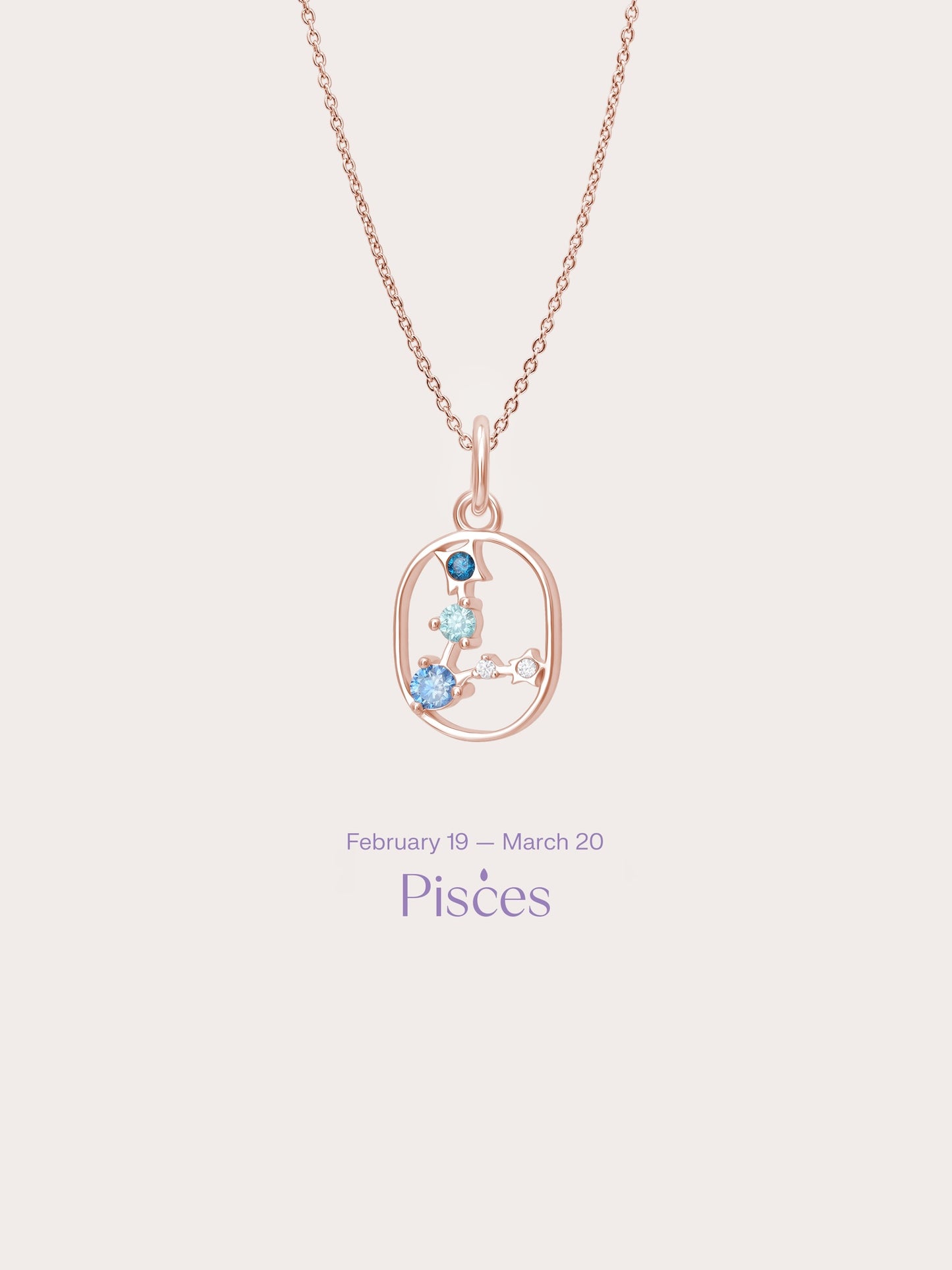 Pisces Necklace - Zodiac Sign Jewelry